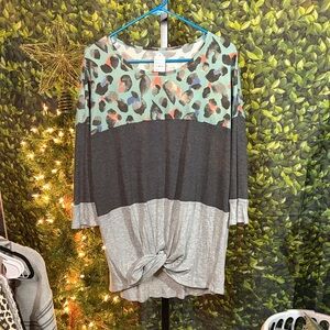 Stylish Leopard Print Long Sleeve Top